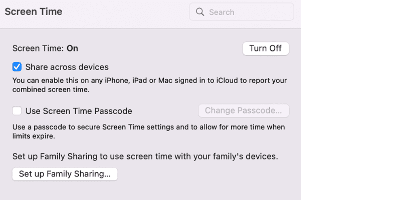 Screen Time Settings, Mac Setup for Your Child