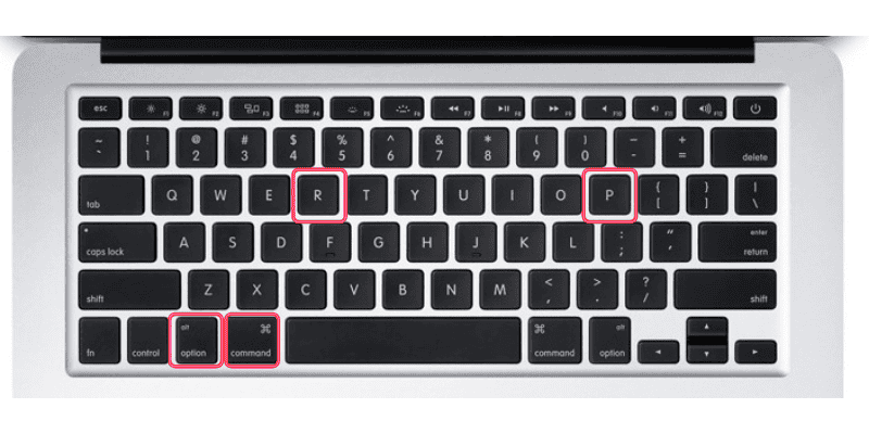 MacBook Pro 键盘上凸显4个键