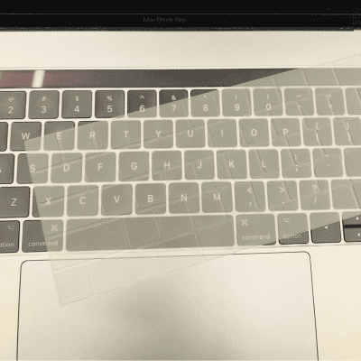 Keyboard plastic cover on top MacBook Pro keyboard