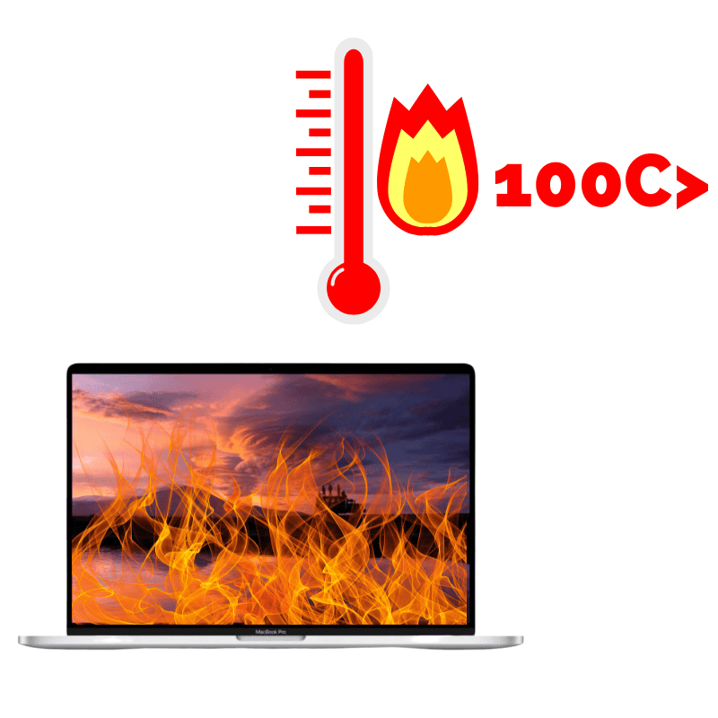 MacBook Pro overheat with temperature over 100c