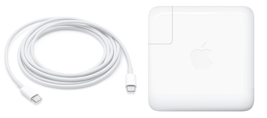 Apple 87W USB-C Power Brick and USB-C Charge Cable