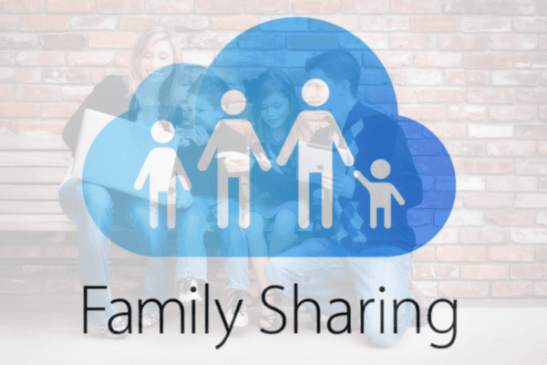 Family using Apple devices - iCloud Family Sharing