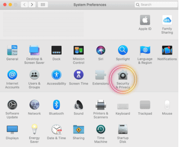System Preferences . Security & Privacy