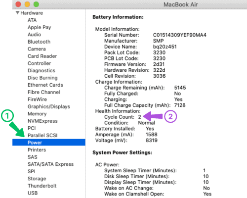 MacBook System Report