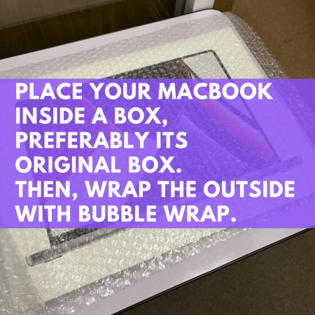 Bubble rap and box packaging.