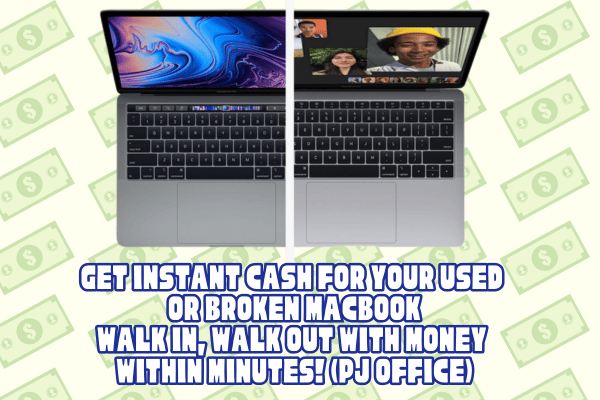 Instant cash for MacBook